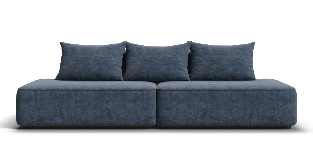 Диван Кинг Твин Велюр Роял синий