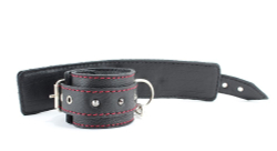 Черный бондажный набор с маленькими шипами