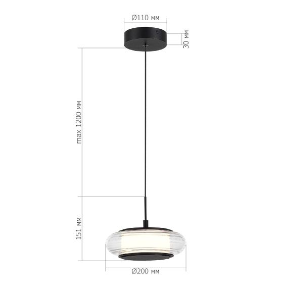 Подвесной светодиодный светильник ST Luce Frittela SL6239.403.01