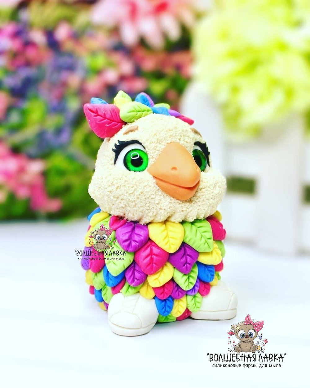 Силиконовая форма Попугай Кеша