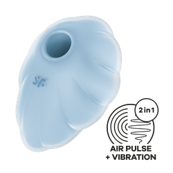 Вакуумный стимулятор клитора Satisfyer Cloud Dancer, голубой