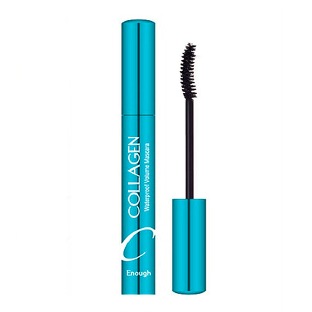 Водостойкая тушь для ресниц ЧЕРНАЯ/ОБЪЕМ Collagen Waterproof Volume Mascara, 9 мл.