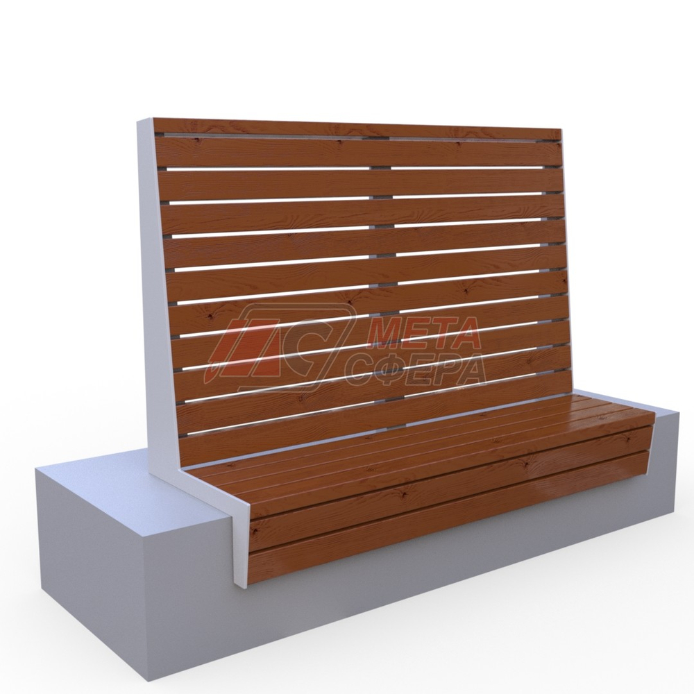 Настил на основание Noma Wall со спинкой