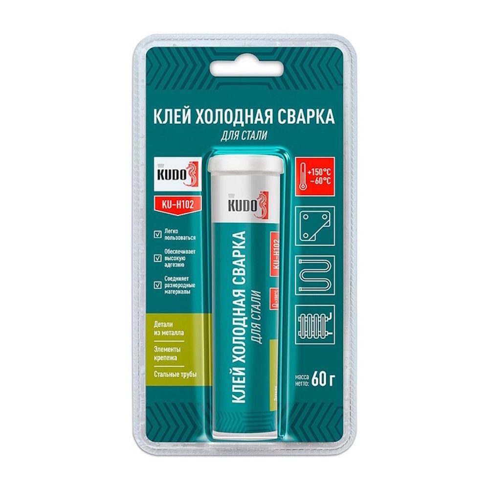 Клей холодная сварка KUDO д/стали  60г / KU-H102