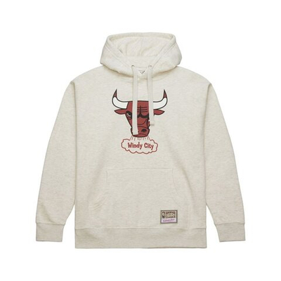 Толстовка Mitchell&Ness NBA Slammin Chicago Bulls Beige Sweatshirt