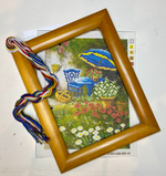 Набор для вышивания с деревянной рамкой (мулине 100% хлопок ) 15х20 см Германия