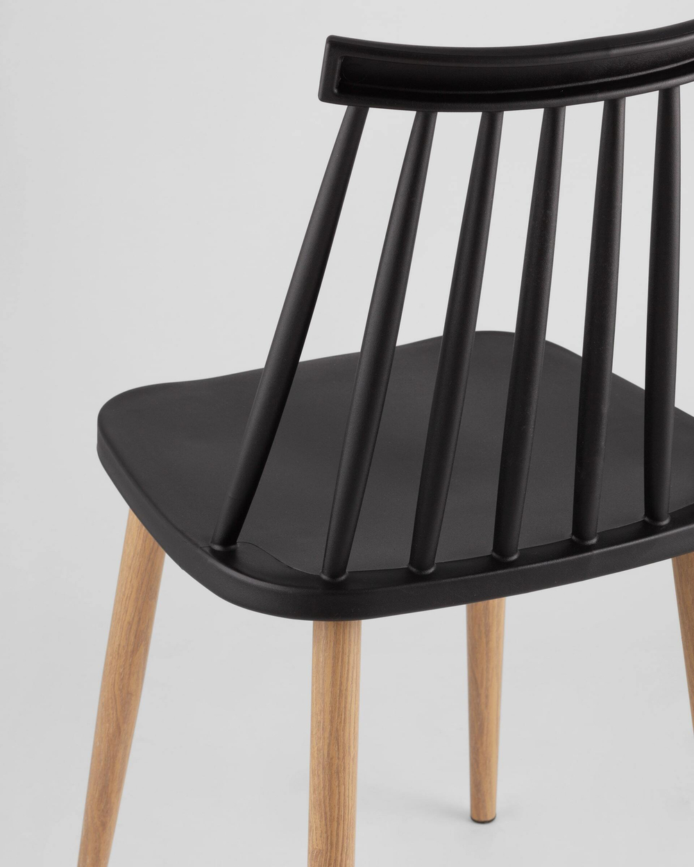 Стул Морган пластиковый черный 4 шт