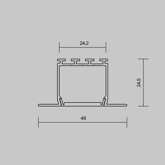 Алюминиевый профиль встраиваемый Maytoni Led Strip 632001