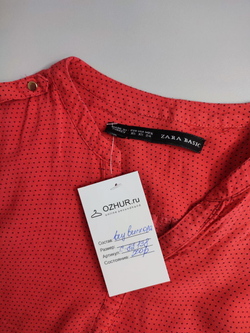 Блузка Zara в горошек 42 размер