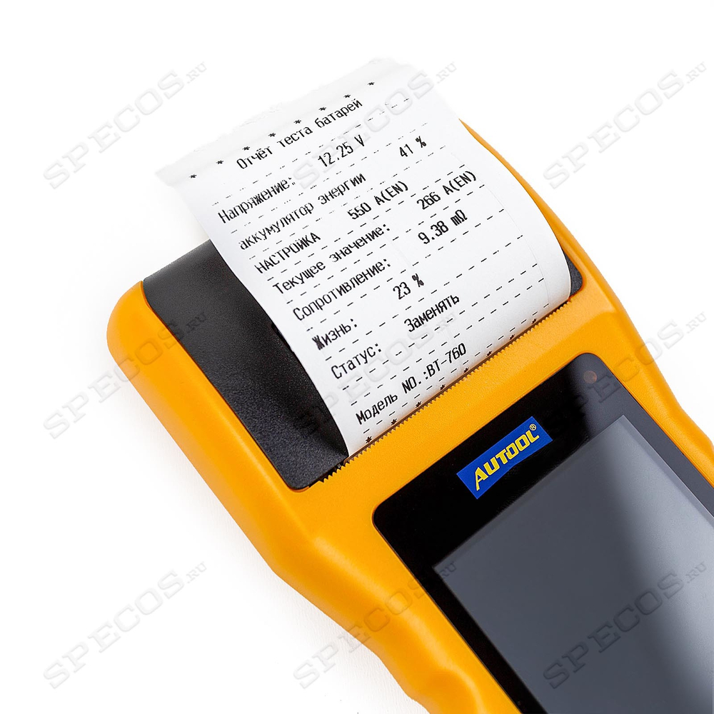 Тестер АКБ Autool BT 760 (12-24v) с принтером