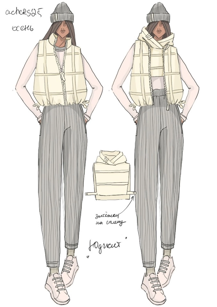 ЖИЛЕТ ЮДЖИТ СЛИВОЧНЫЙ