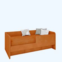 Кровать диван детская 160х80 без ящиков (терракот)