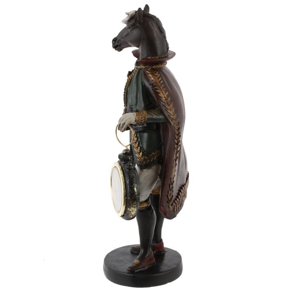 GAEM Фигурка декоративная "Лошадь" с часами D4см, (LR44x1), L12 W7,5 H24,5 см