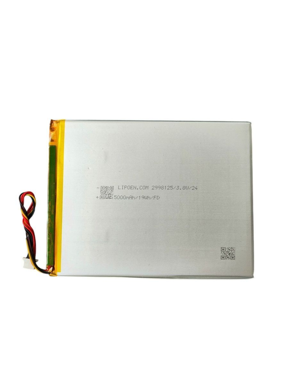 Аккумулятор для планшета WD3195122P , 3,8 V , 5000 mAh , 127мм x 98мм x 3мм , коннектор 5 PIN