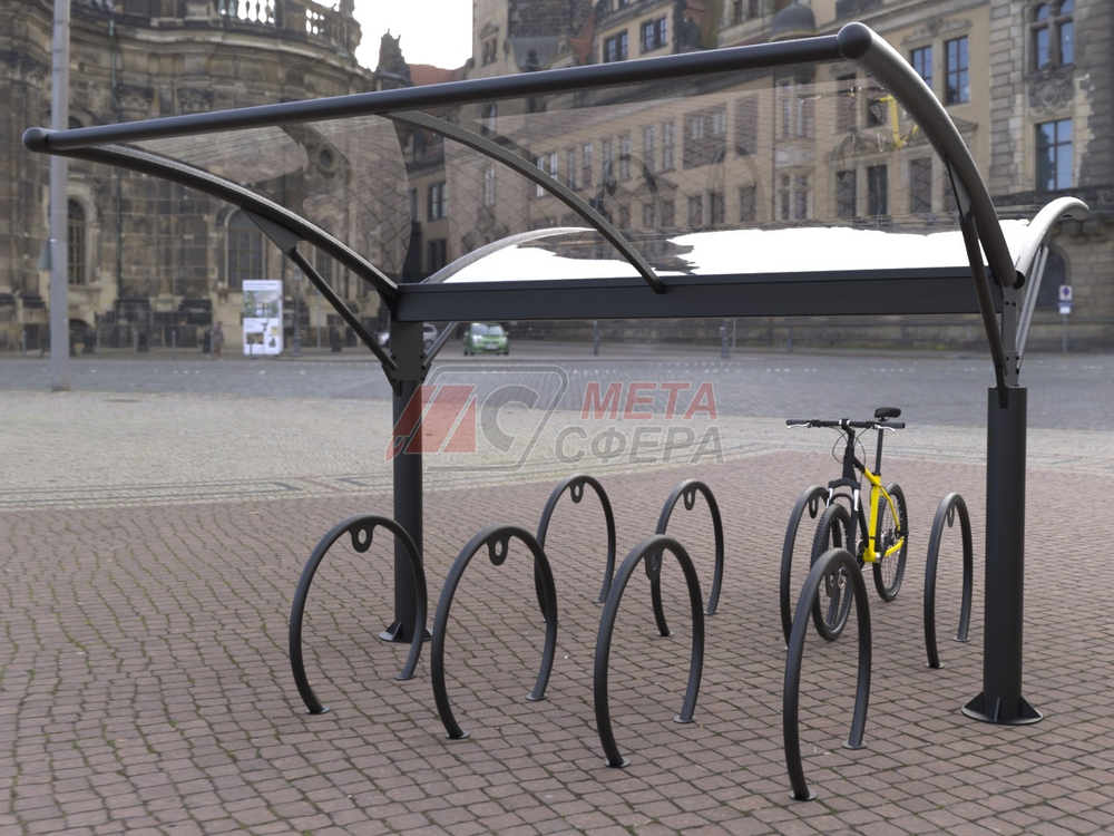 Велопарковка с навесом Комос