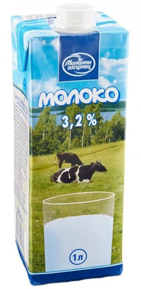 Белорусское молоко &quot;Молочный гостинец&quot; 3,2% жирн. 1л. Тетра-пак - купить с доставкой по Москве и области