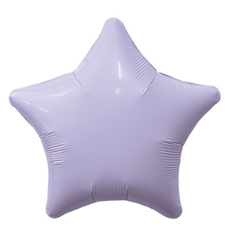 Шар фольгированный Звезда "Лаванда" 19" с гелием