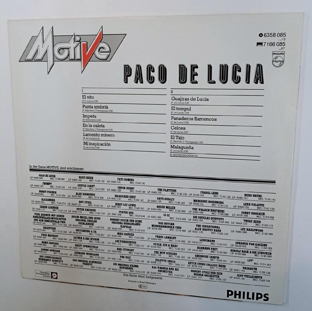 Paco De Lucia Paco De Lucia (Germany 1972)