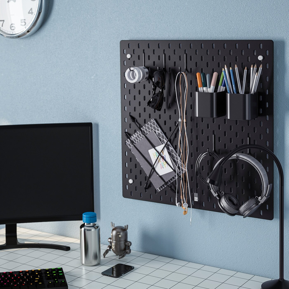 Набор эластичных шнуров IKEA SKADIS (СКОДИС), Черный, 3 шт