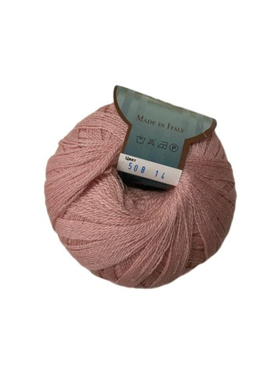 Пряжа Merinoseta (Италия.) 70% меринос 30% шелк 50г-700 м цв ) цв 508 пудровый