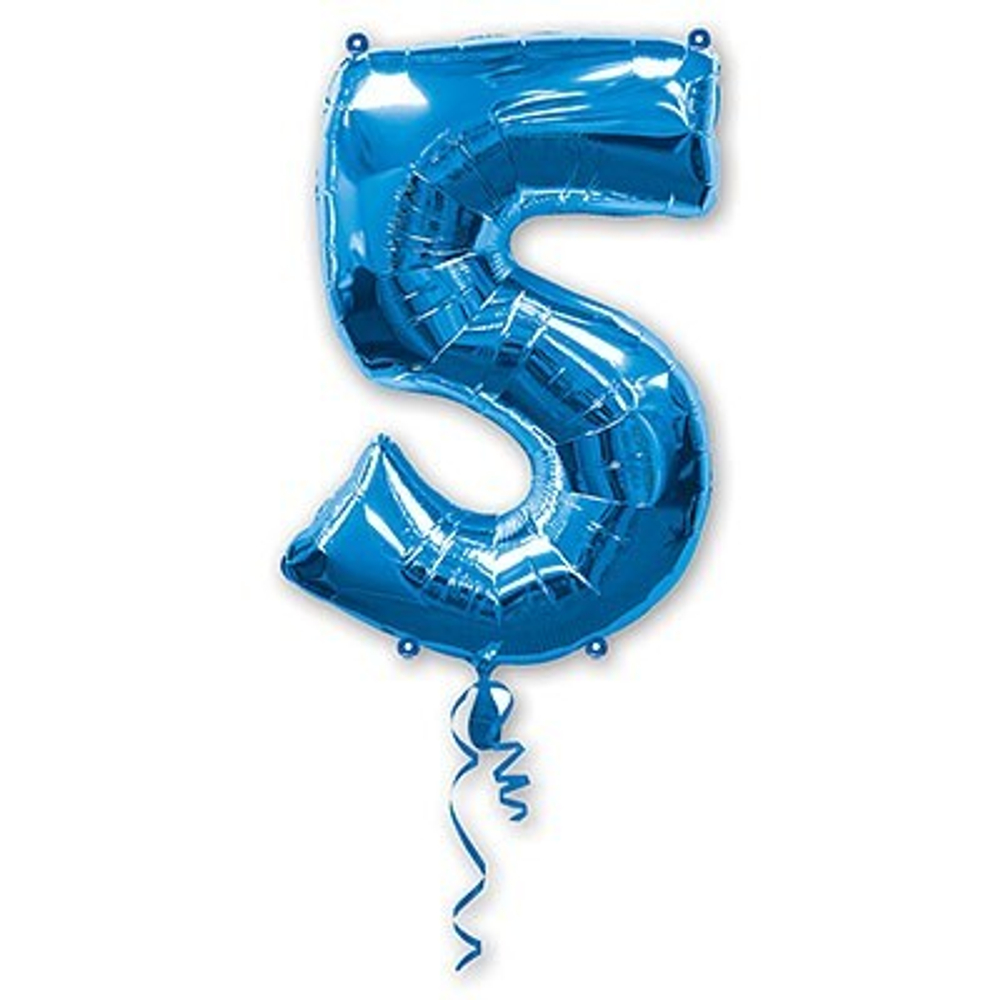 Цифра "5" (цвет на выбор) 1 шт