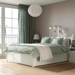 Каркас кровати с 2 ящиками для хранения - IKEA SONGESAND, 200х160 см, белый, СОНГЕСАНД ИКЕА