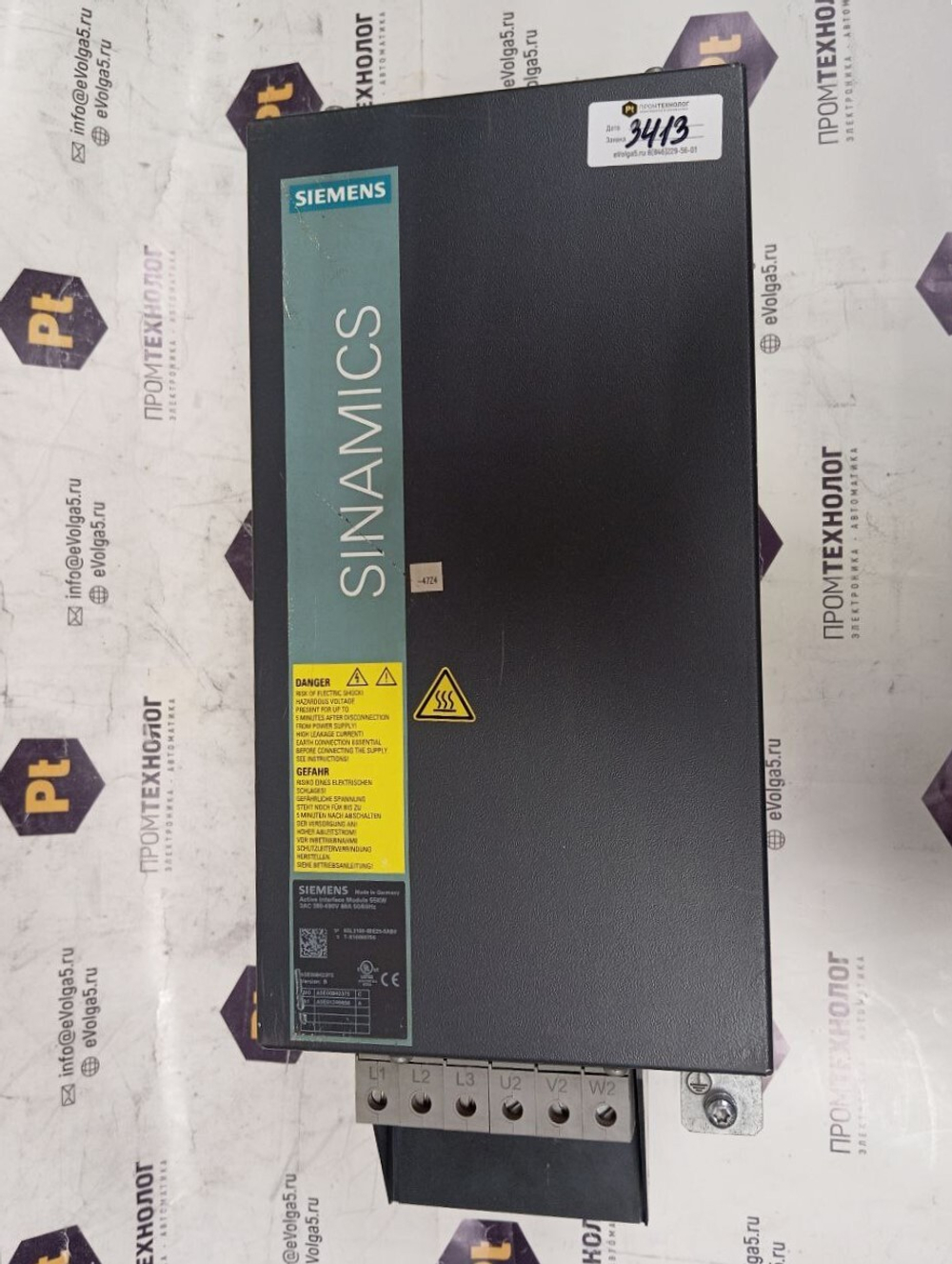 Модули Siemens Sinamics 6SL3100-0BE25-5AB0 б/у