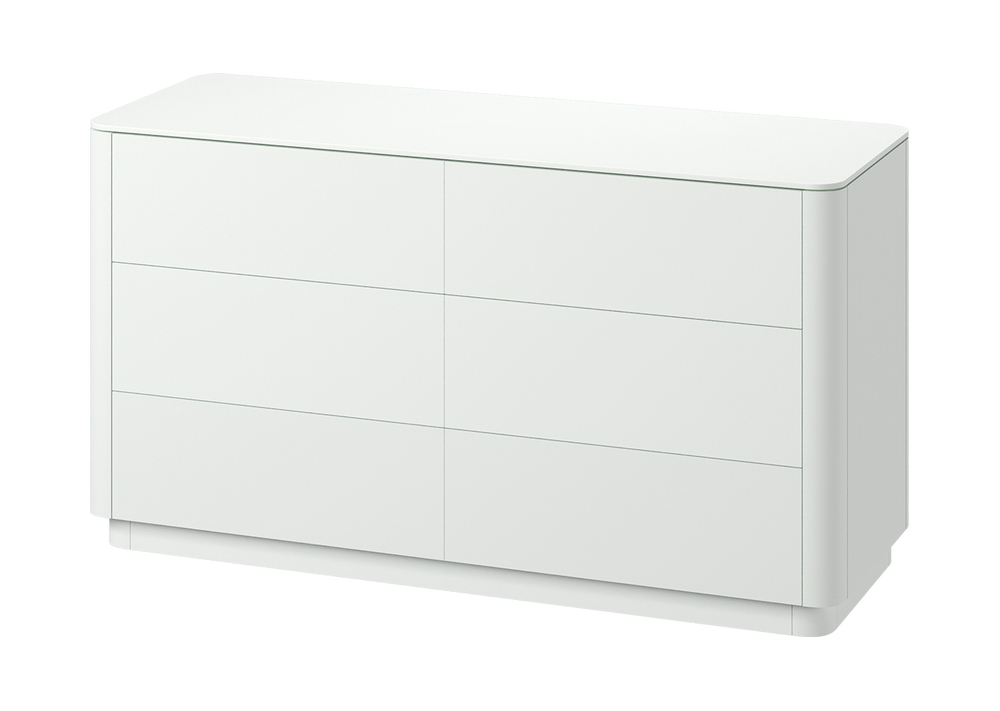Комод Tammi 6 ящиков ширина 140 см (белый)