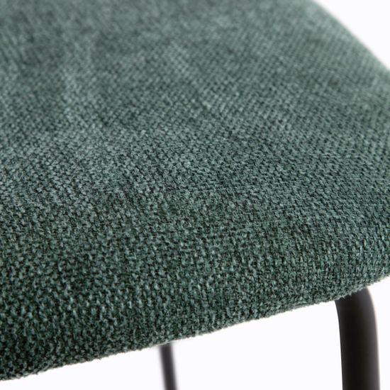 Стул Benilda зеленый с дубовым шпоном и сталь с черной отделкой Испания La Forma