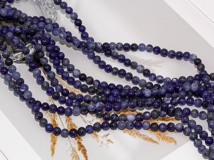 Нить бусин из содалита 6мм