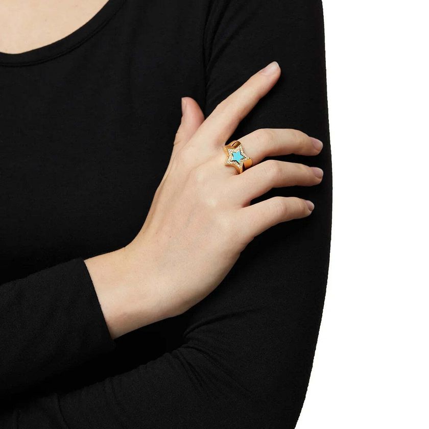 Starburst Blue Ring