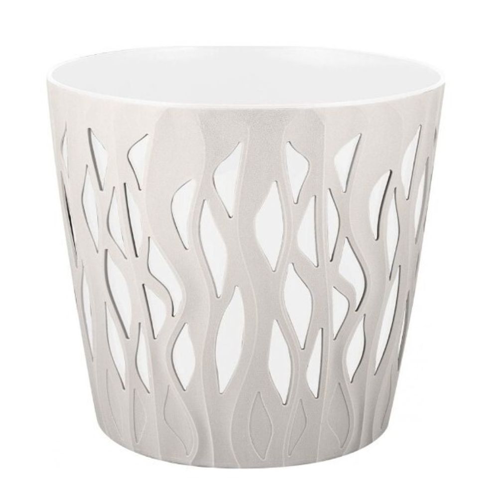 Горшок для цветов InGreen Winds D 340мм/20 л с дренажной вставкой 18,7л белоснежный жасмин