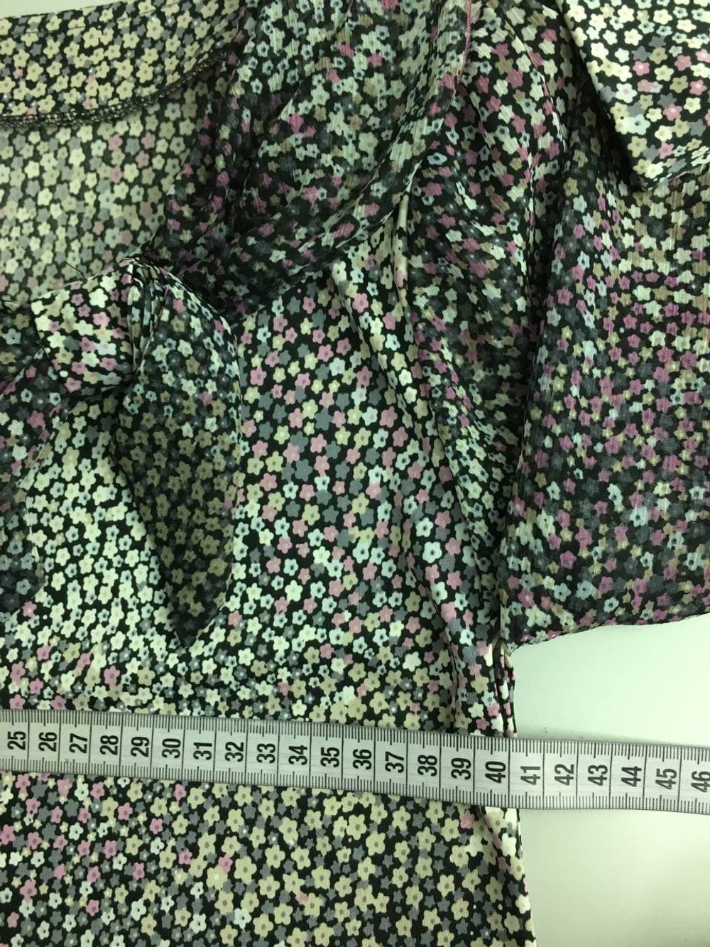 Блуза с цветочным принтом 46 размер