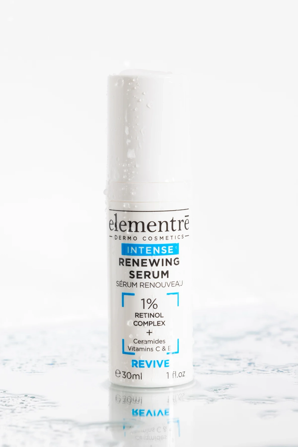 Обновляющая сыворотка с ретинолом 1% RETINOL - RENEWING SERUM 30 ml от Elementrè Dermo Cosmetics, Швейцария, для выраженных anti-age программ, для кожи с признаками фотостарения, при неровном рельефе и тусклом цвете лица, для интенсивного ночного ухода