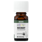 Aura Cacia, чистое эфирное масло, органический розмарин, 7,4 мл (0,25 жидк. унции)