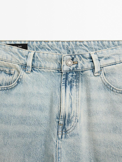 Massimo Dutti Зауженные джинсы из 100% хлопка, индиго