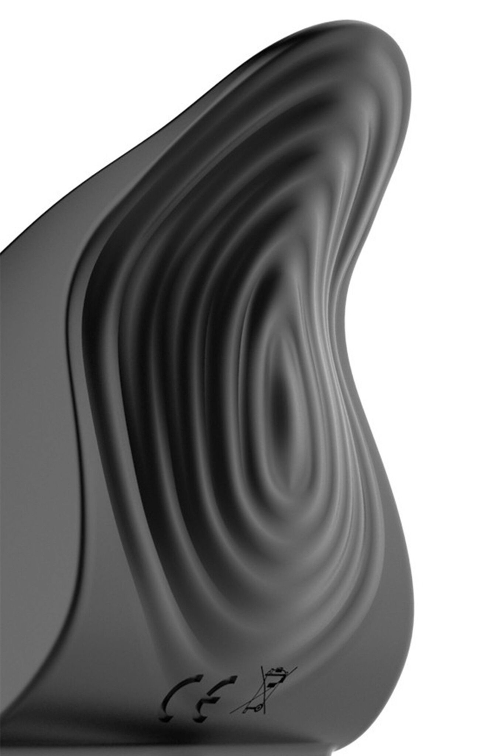 Черное эрекционное виброкольцо Vibro Lust Ring (Цвет: черный)