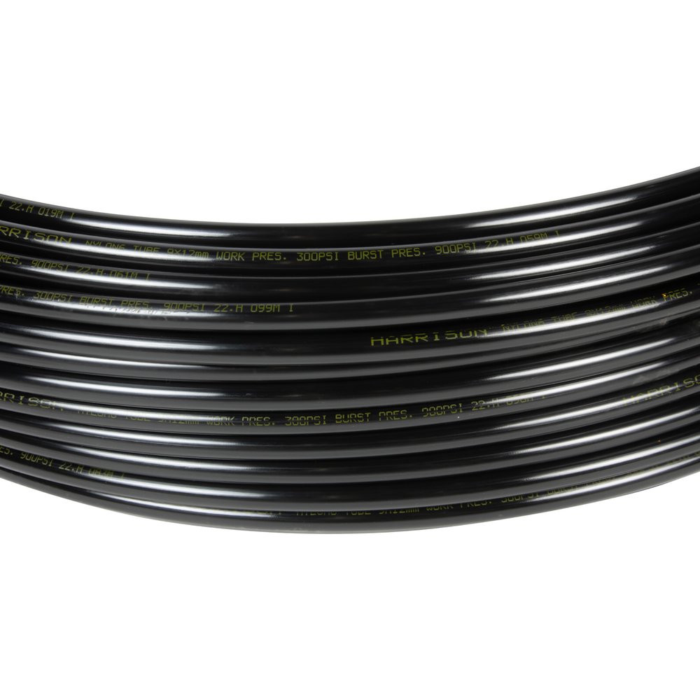 HUS0912-BK Трубка черная Harrison PU 9х12 мм, длина 100 м