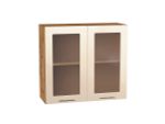 Шкаф верхний с 2-мя остекленными дверцами Валерия-М