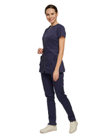 Туника медицинская женская Dr. Nice DRN145 на молнии, без воротника, синий, 48