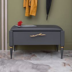 Банкетка Арт Серый Голд