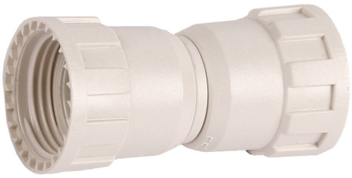 Соединитель ЗУБР ″ШиреФит″ ″накидная гайка - накидная гайка″, 16мм