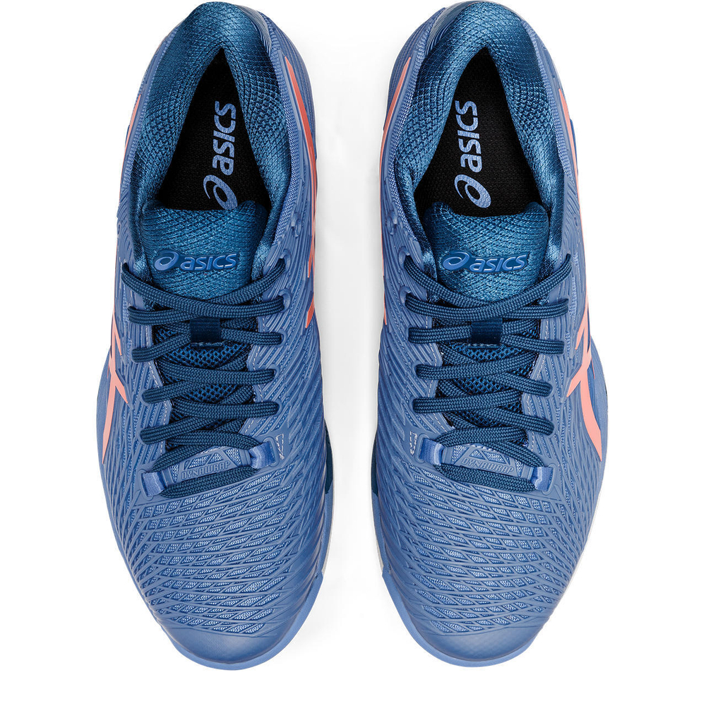 Мужские кроссовки теннисные Asics Solution Speed FF 2 Clay - blue harmony/guava