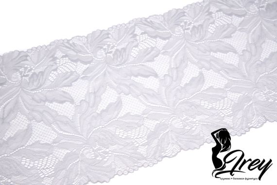 03-160 Кружево эластичное 22 см, серый 166
