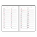 Еженедельник датированный 2025, А5, 145х215 мм, BRAUBERG "Party", под кожу, черный, 115970