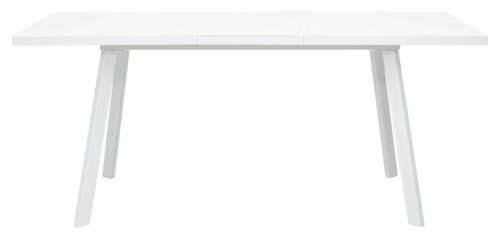 Стол ФИН 120 Белый, стекло/ Белый каркас