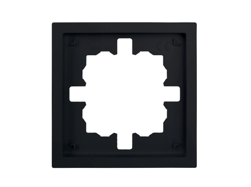 Рамка 1-ая LEZARD ZIMA горизонтальная б/вставок черный бархат