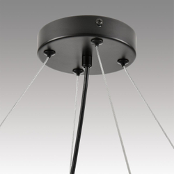 8232/8 COMFI LN26 230 черный/прозрачный, металл/стекло Светильник подвесной LED GX70 8*10W 220V NATALINA
