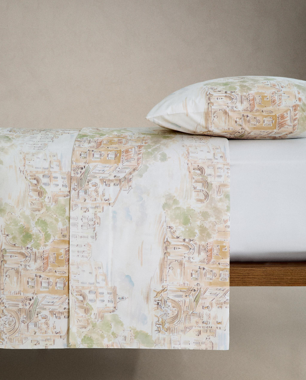 Пододеяльник Zara Home, хлопок 100%, однотонный, 4127/088