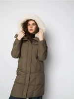 Куртка зимняя удлиненная с капюшоном